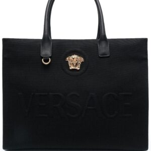 Versace large La Medusa canvas tote bag