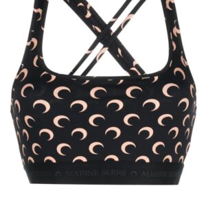 Marine Serre  All Over Moon cropped top