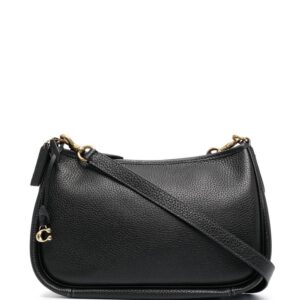 Coach logo-charm shoulder bag