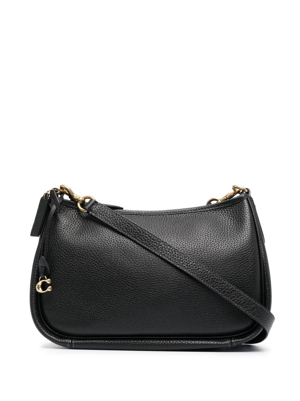 Coach logo-charm shoulder bag