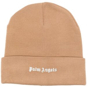 Palm Angels logo-print knit beanie