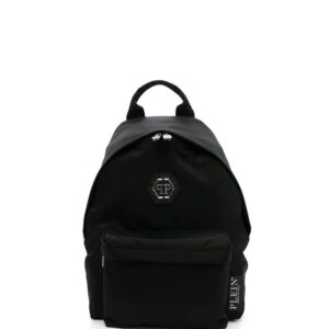 Phillip plein logo-plaque backpack