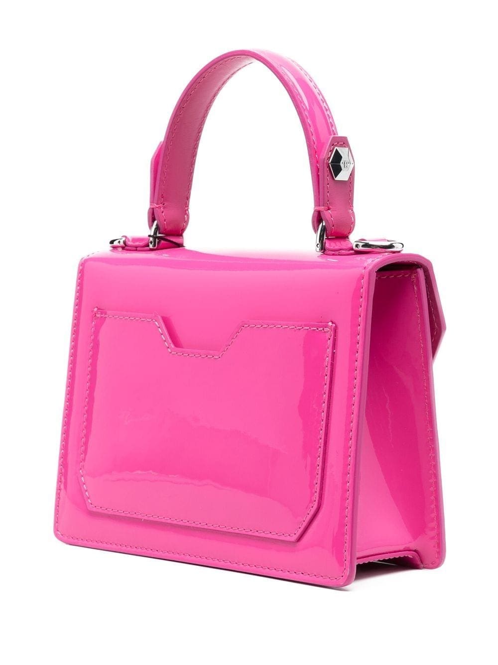 Philipp Plein logo-plaque patent-leather handbag - Image 3