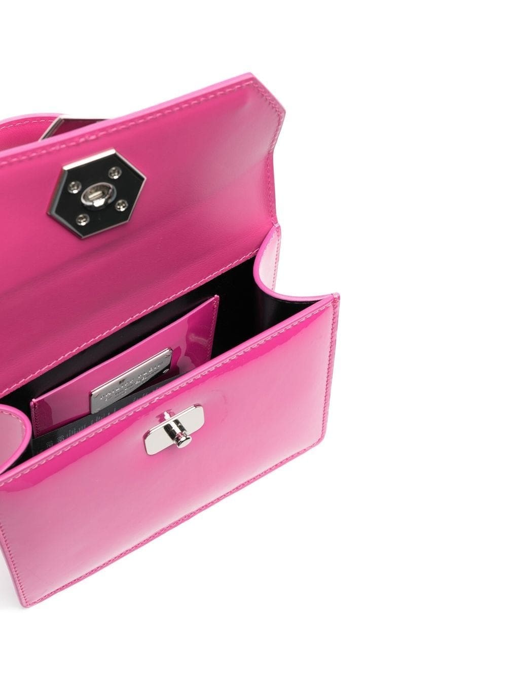 Philipp Plein logo-plaque patent-leather handbag - Image 5