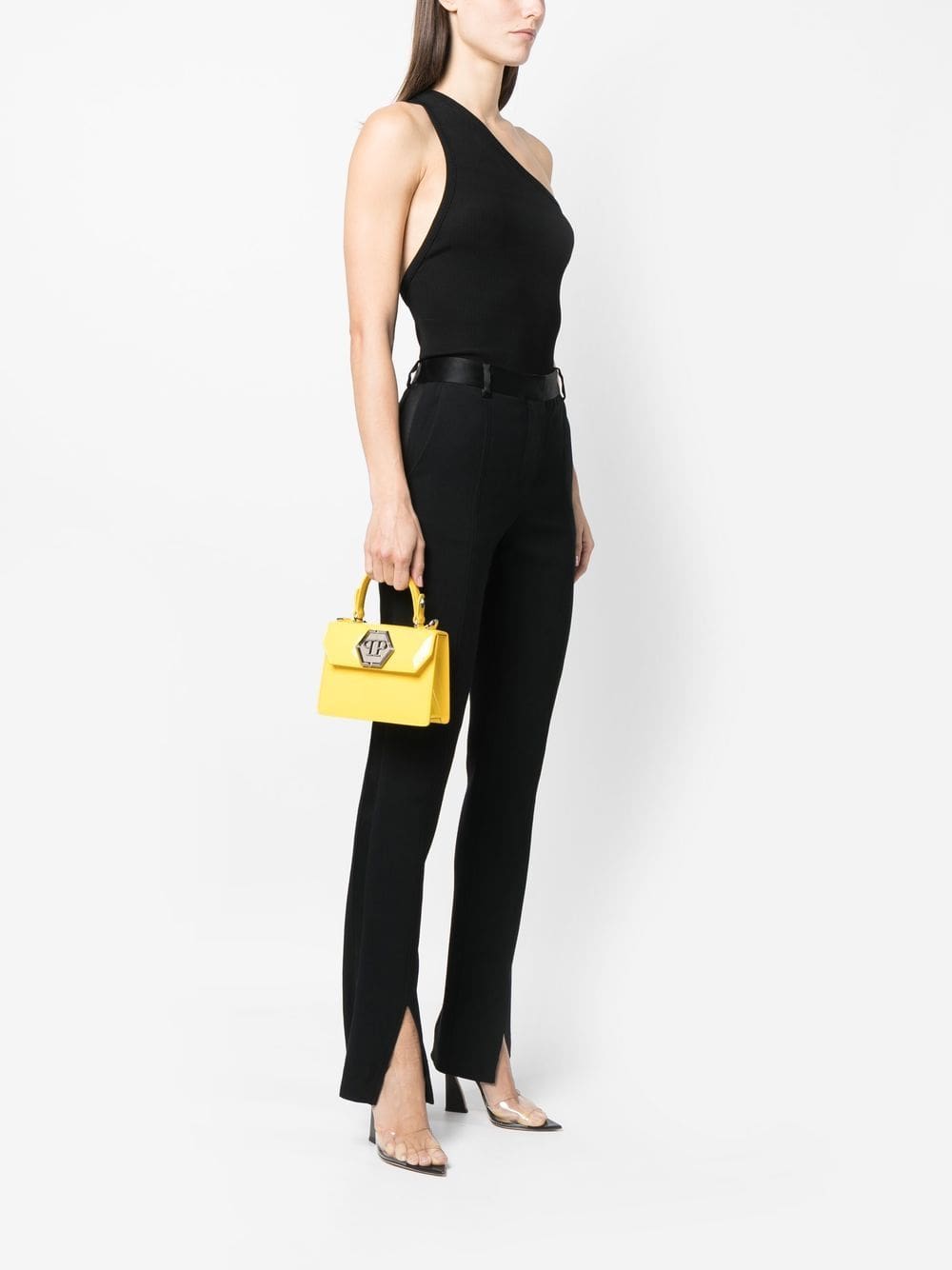 Philipp Plein logo-plaque patent-leather handbag - Image 2