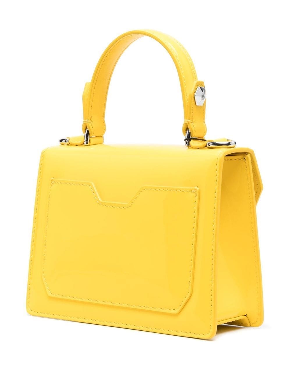 Philipp Plein logo-plaque patent-leather handbag - Image 3