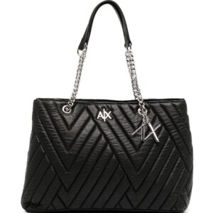 Armani Exchange padded leather tote