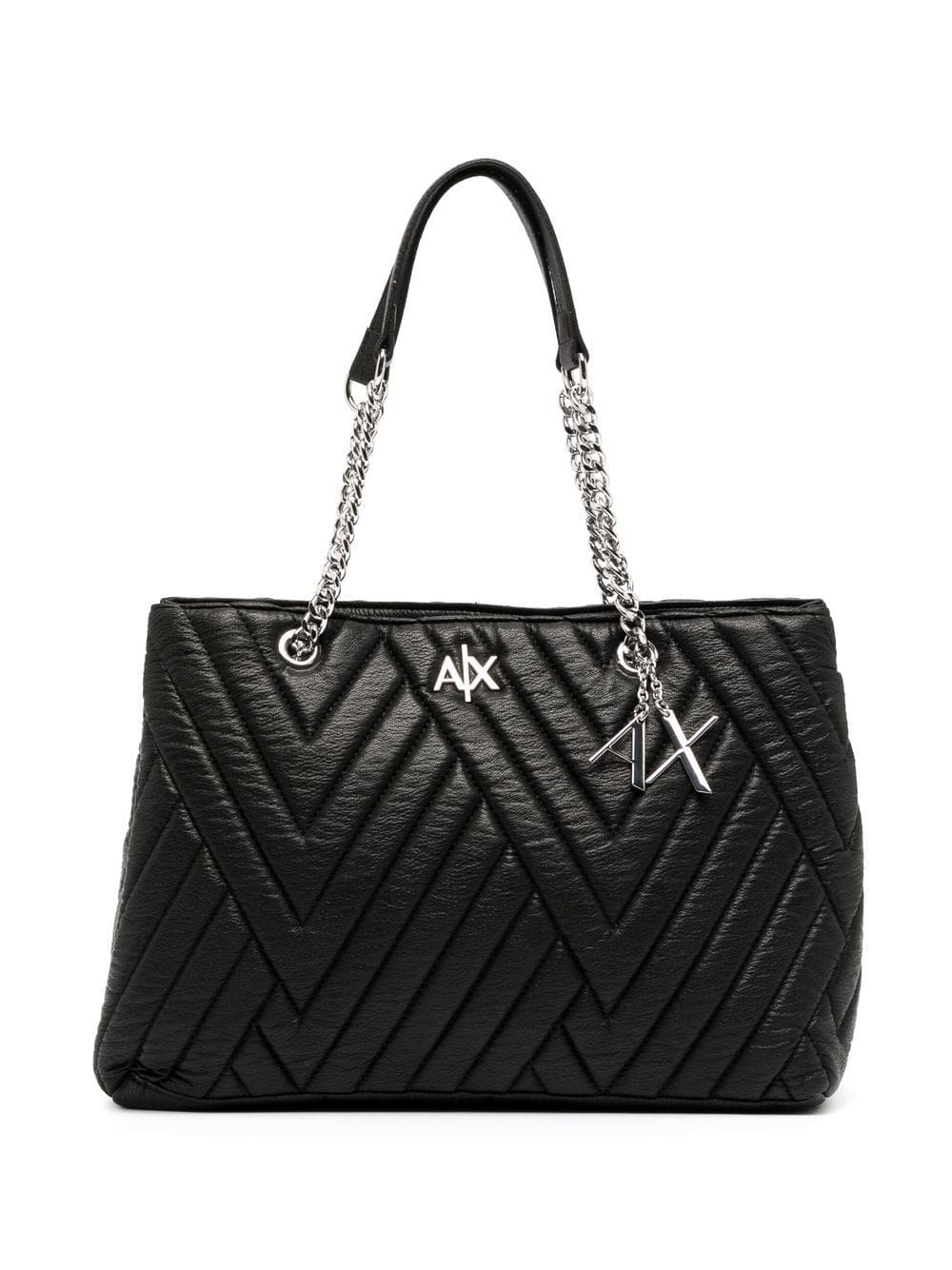 Armani Exchange padded leather tote