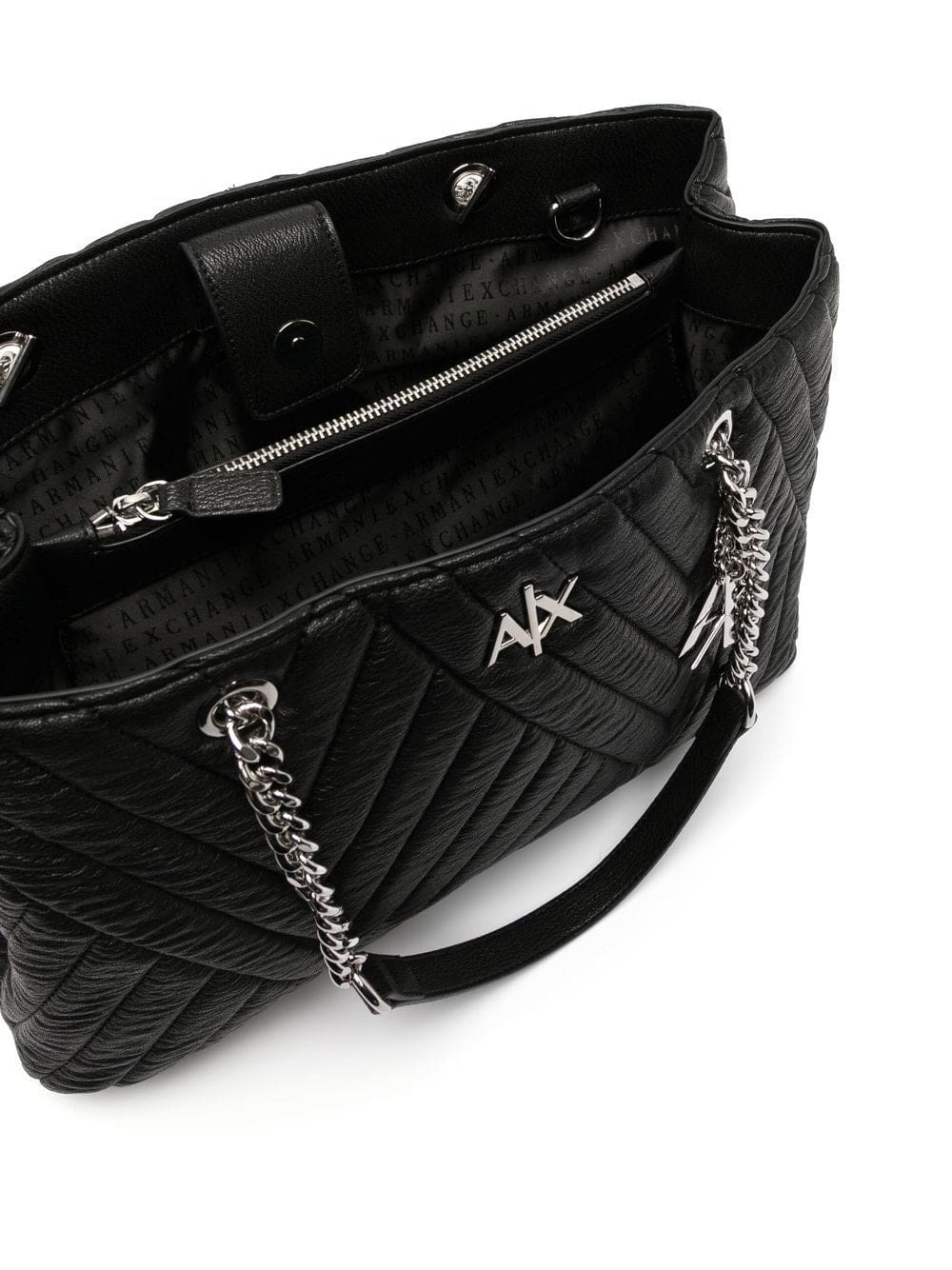 Armani Exchange padded leather tote - Image 5