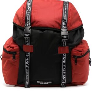 Armani Exchange logo-trim multi-pocket backpack