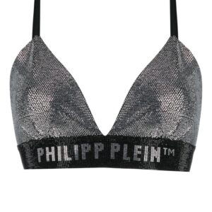 Philipp Plein rhinestone embellished bra