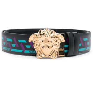 Versace  La Greca print belt