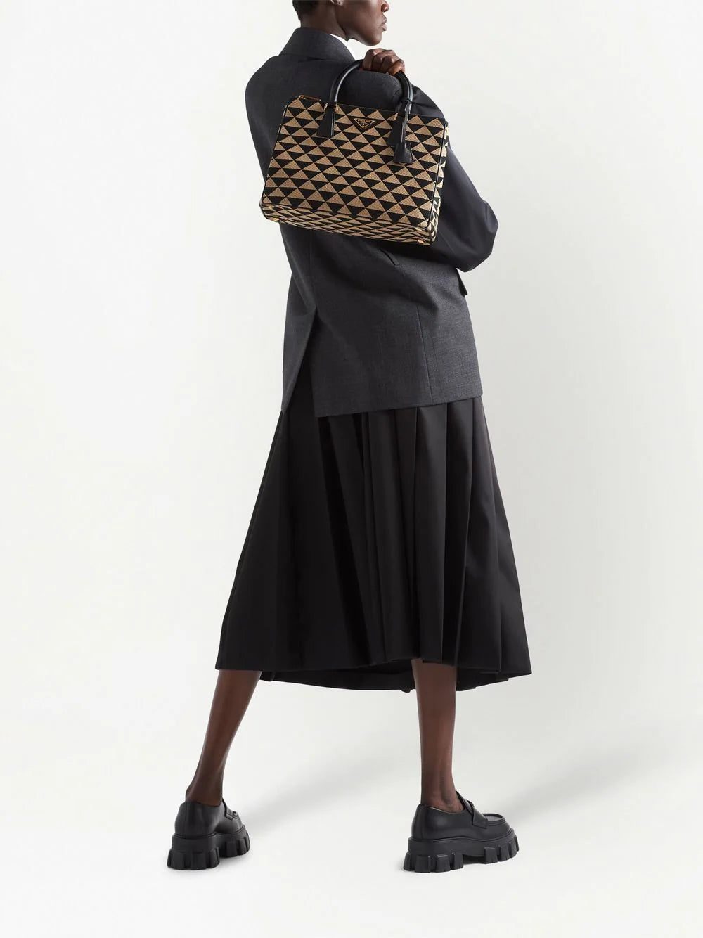 Prada medium Galleria jacquard tote bag - Image 2