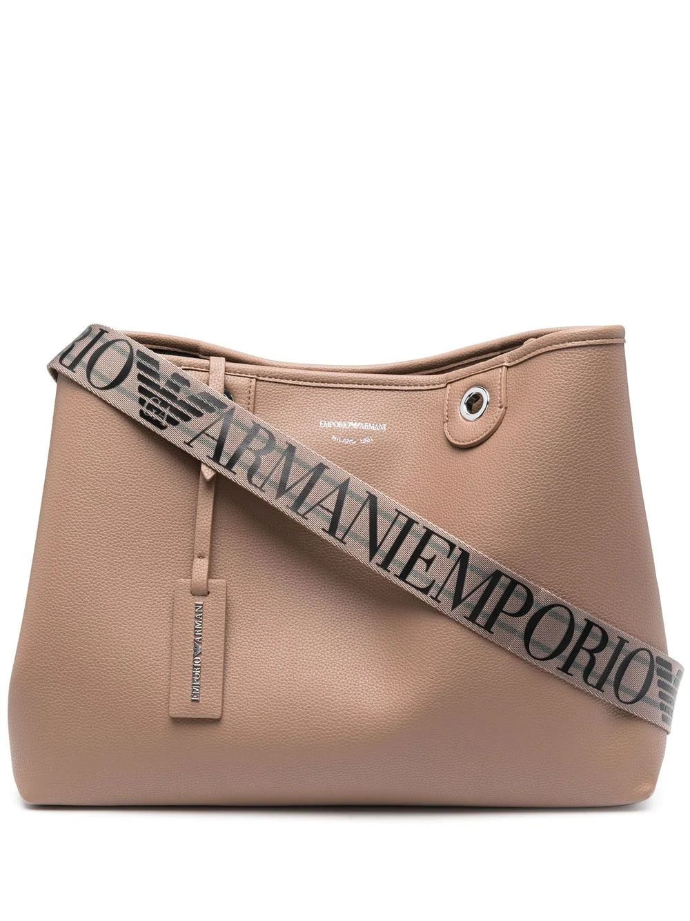 Emporio Armani pebbled medium tote bag