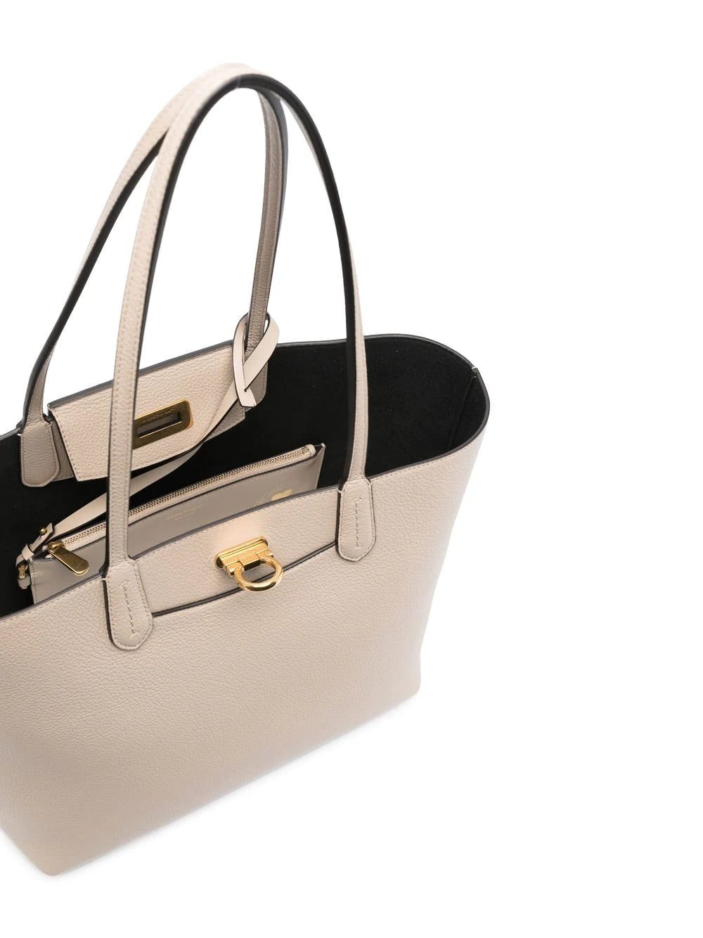 Ferragamo Gancini leather tote bag - Image 3