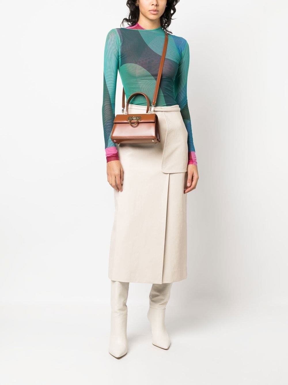 Ferragamo Iconic leather crossbody bag - Image 2