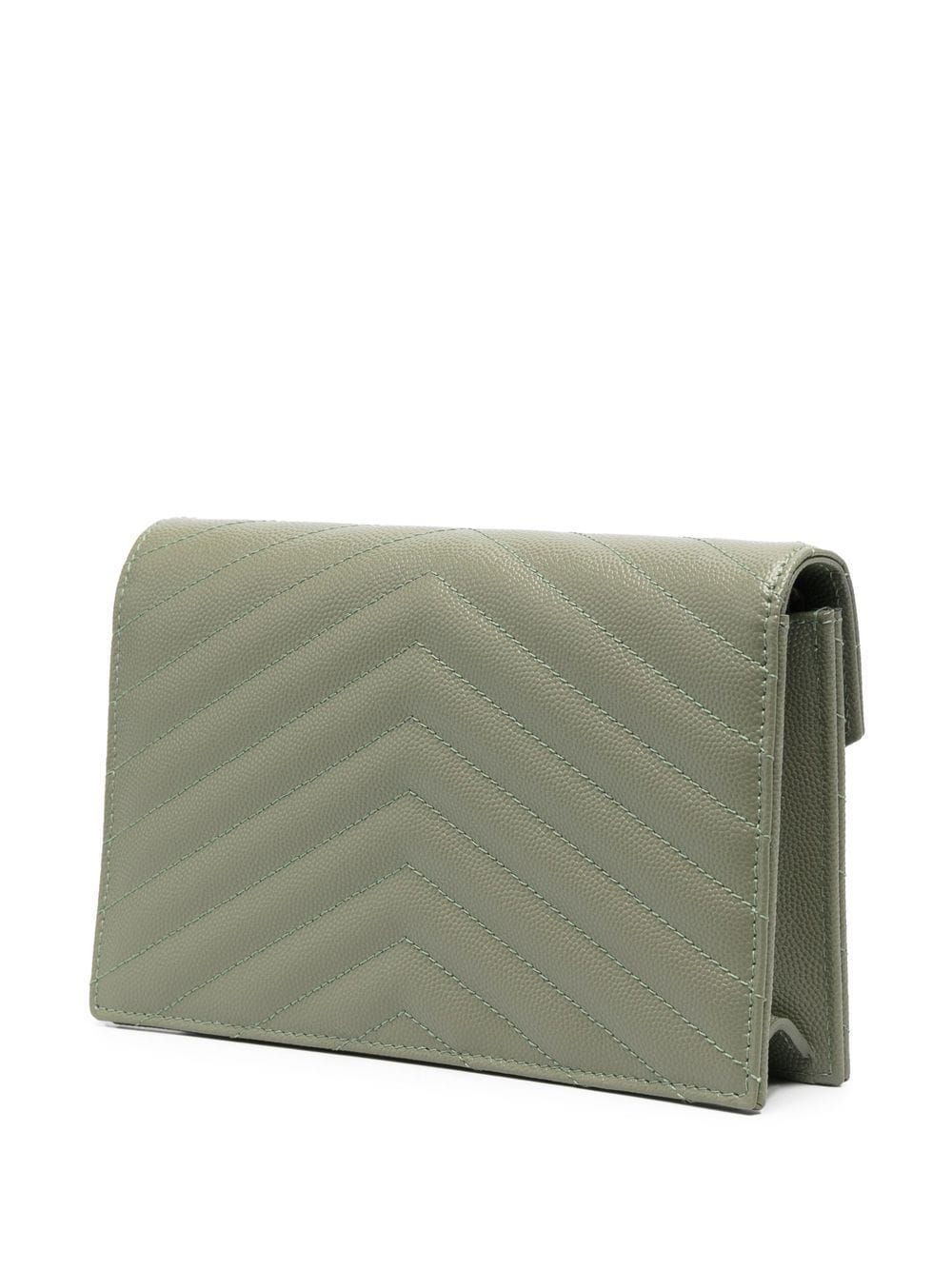 Saint Laurent leather quilted envelope bag - Image 3