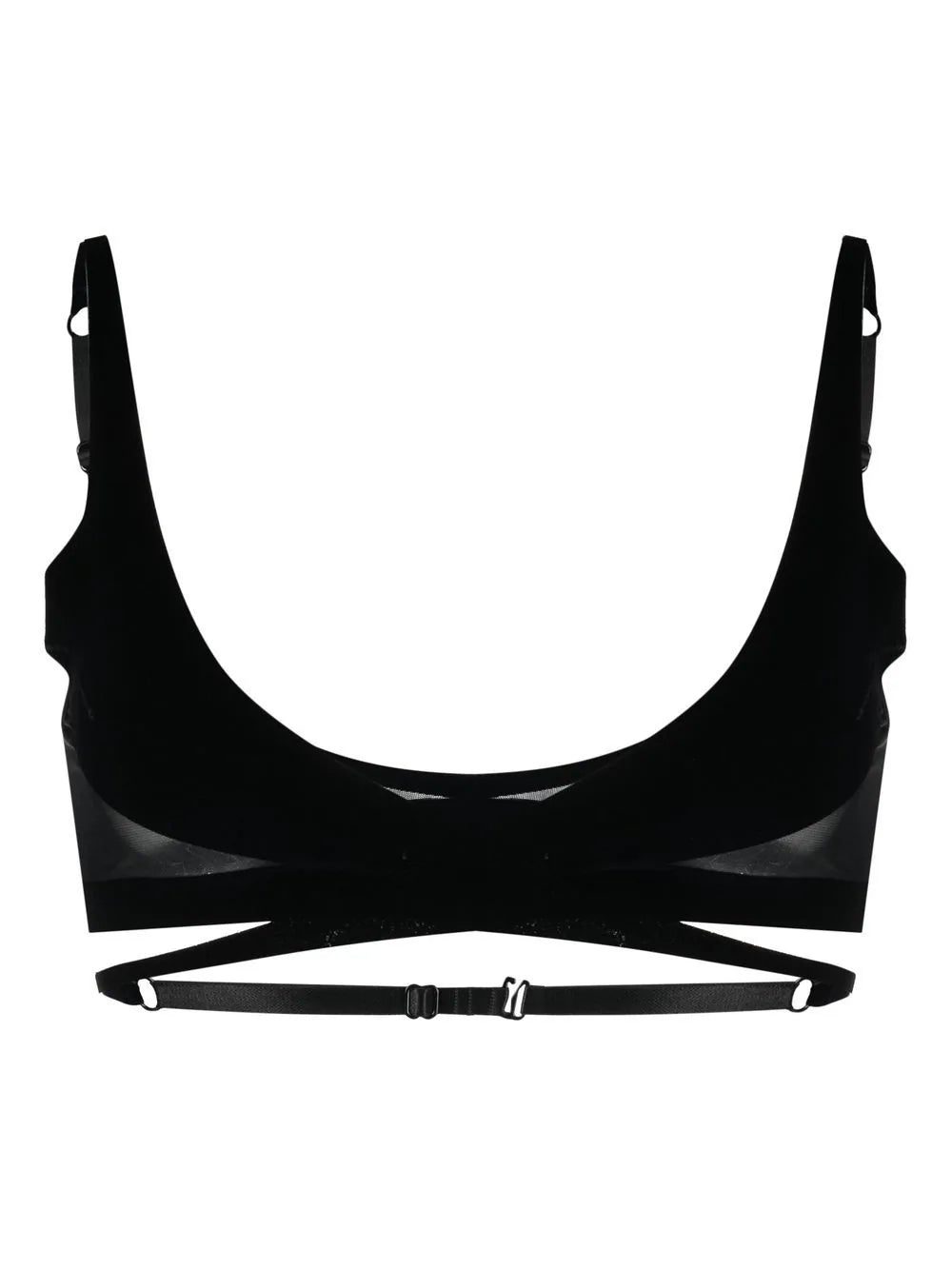 Wolford x Mugler Flock Shaping bra