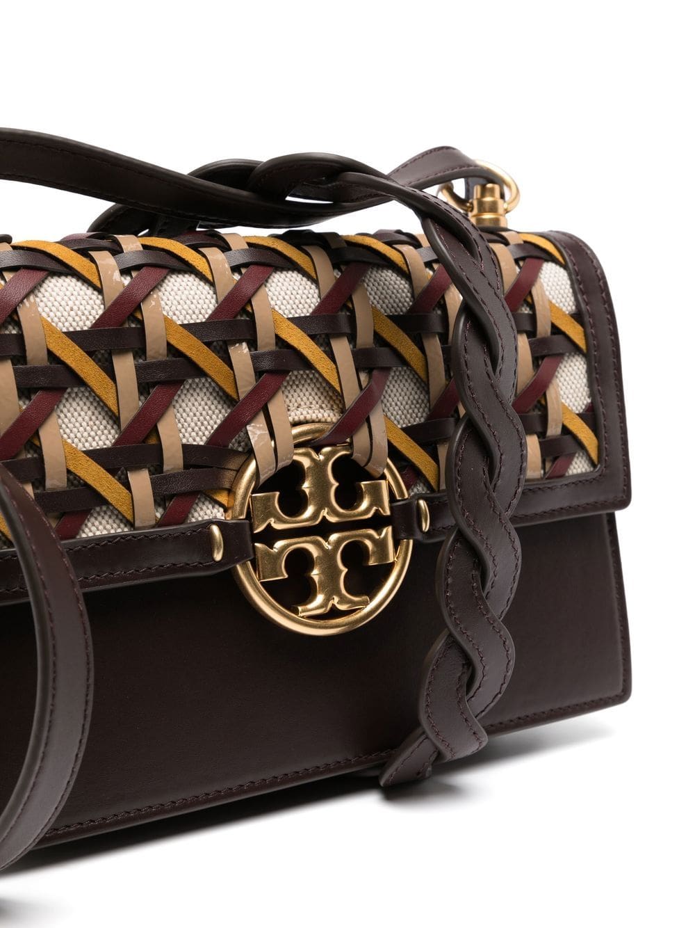 Tory Burch small Miller Basketweave shoulder bag - Image 4