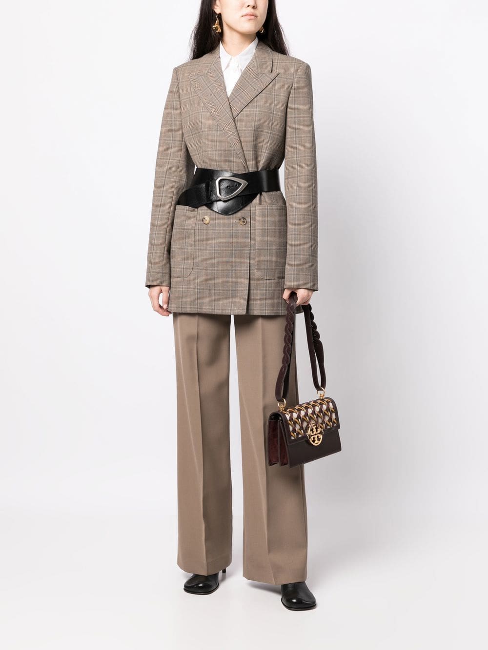 Tory Burch small Miller Basketweave shoulder bag - Image 2