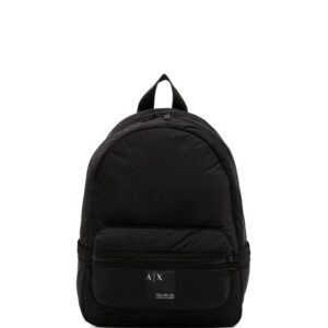 Armani Exchange logo-patch backpack