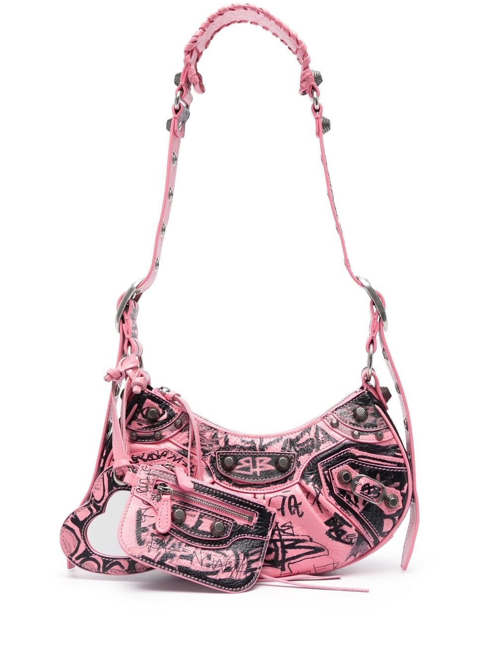 Balenciaga Le Cagole XS Graffiti shoulder bag