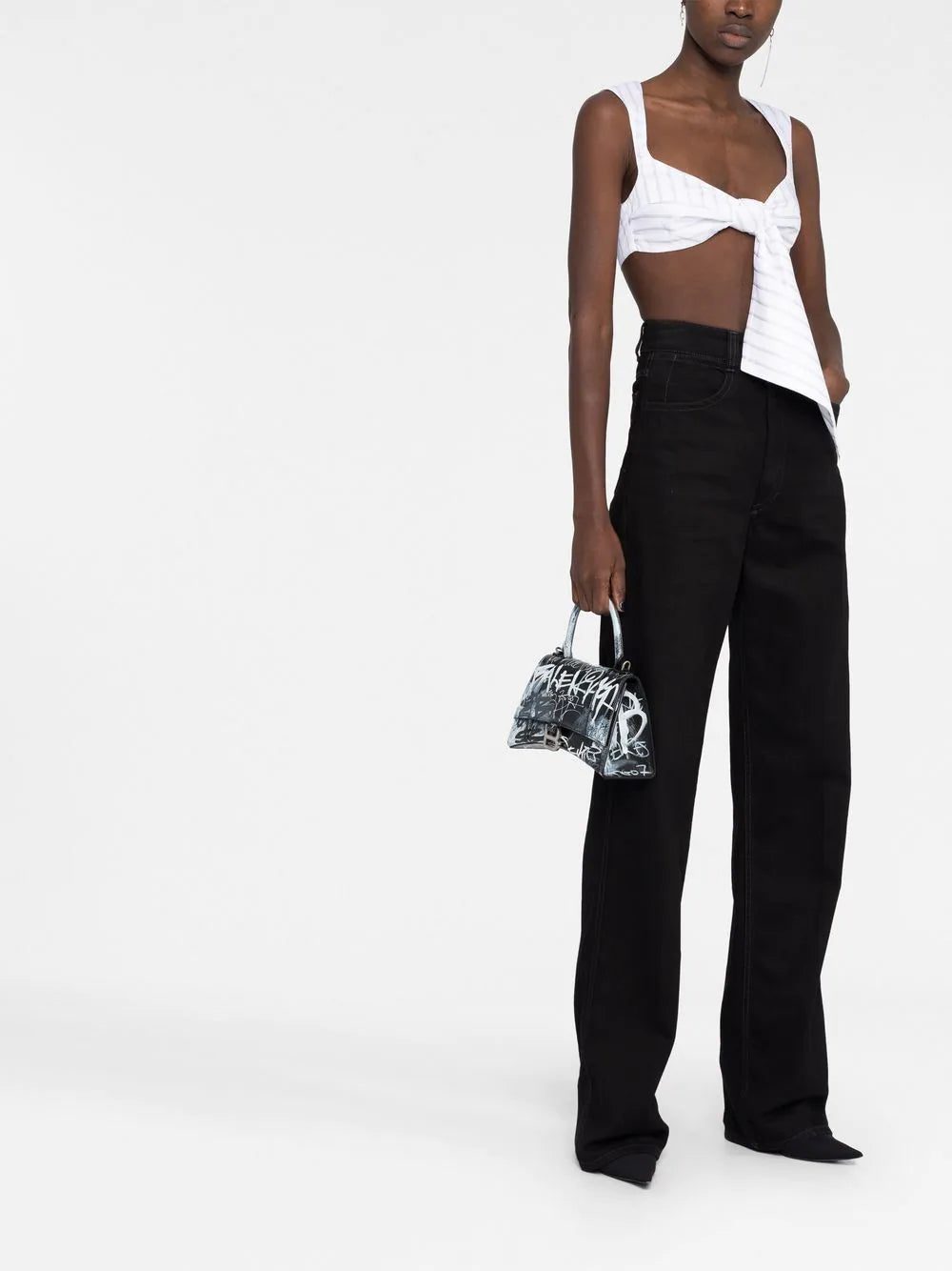 Balenciaga Hourglass S graffiti-print tote bag - Image 2