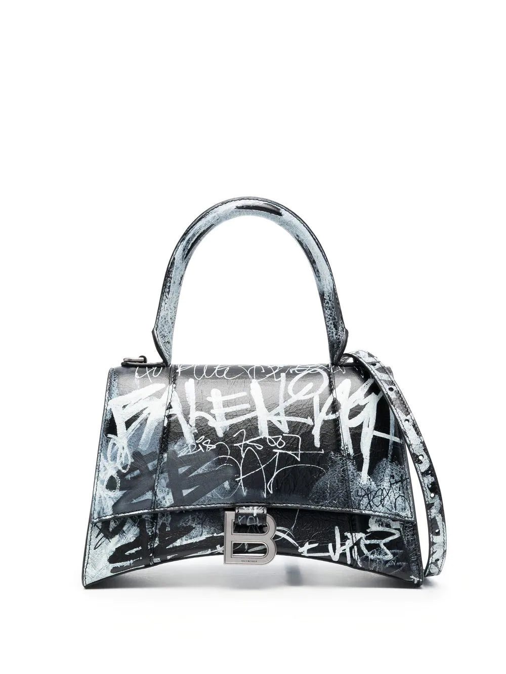 Balenciaga Hourglass S graffiti-print tote bag