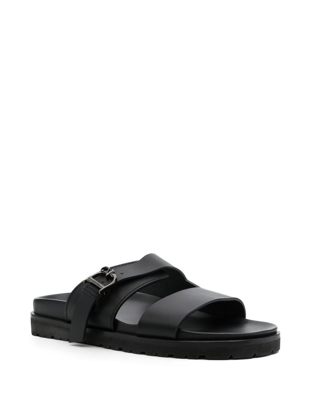 Dsquared2 leather flat sandals