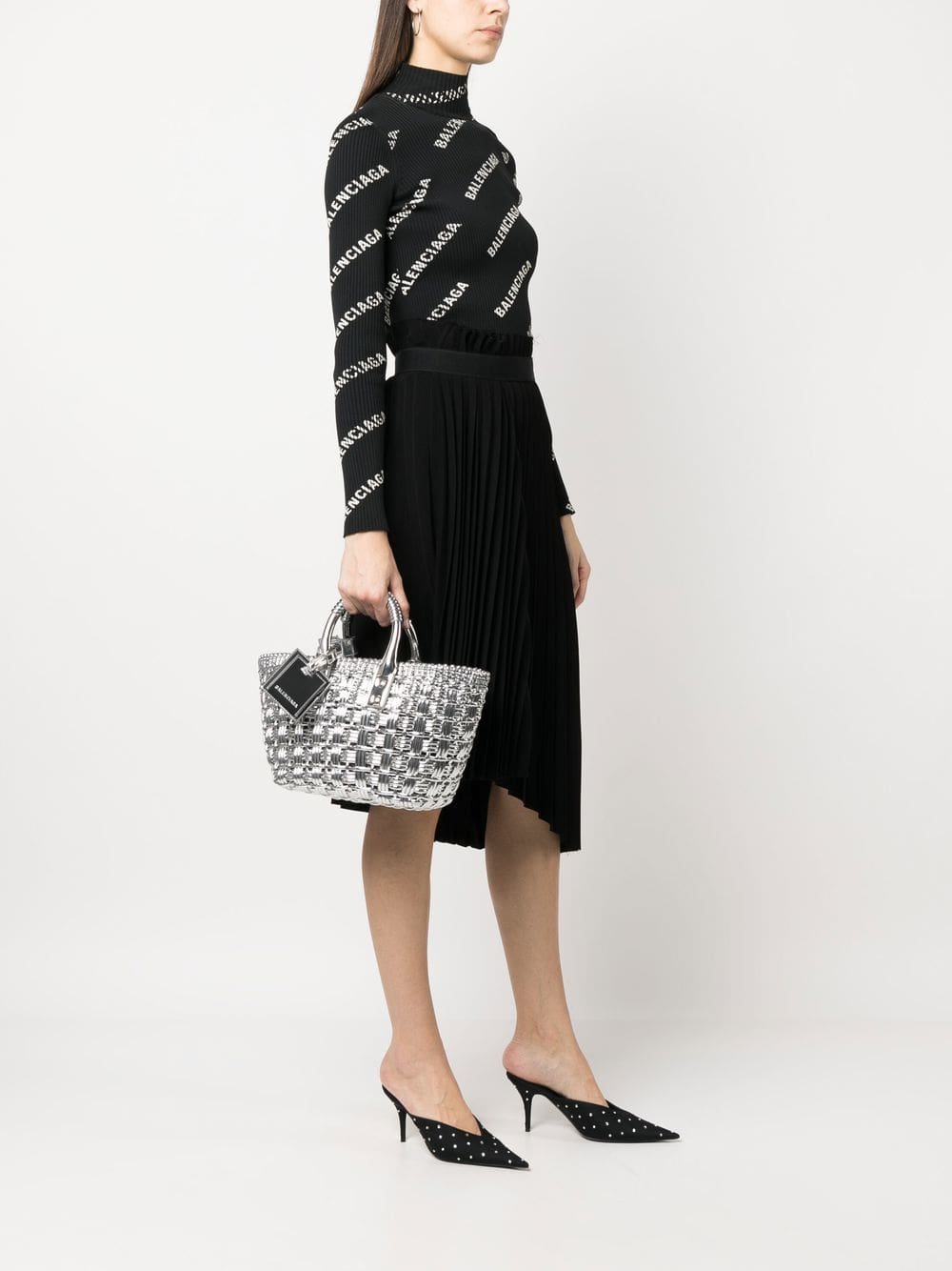 Balenciaga Bistro XS mirrored basket bag - Image 2