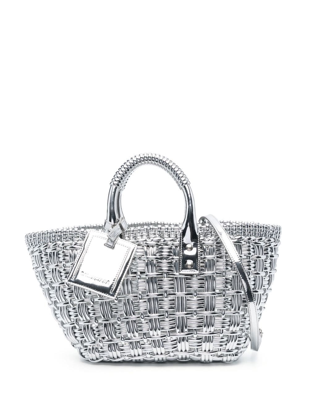 Balenciaga Bistro XS mirrored basket bag