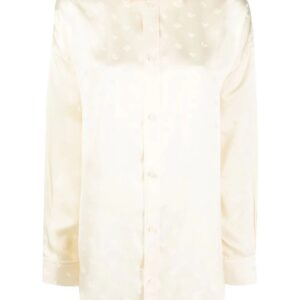 Balenciaga  logo-print long-sleeve shirt