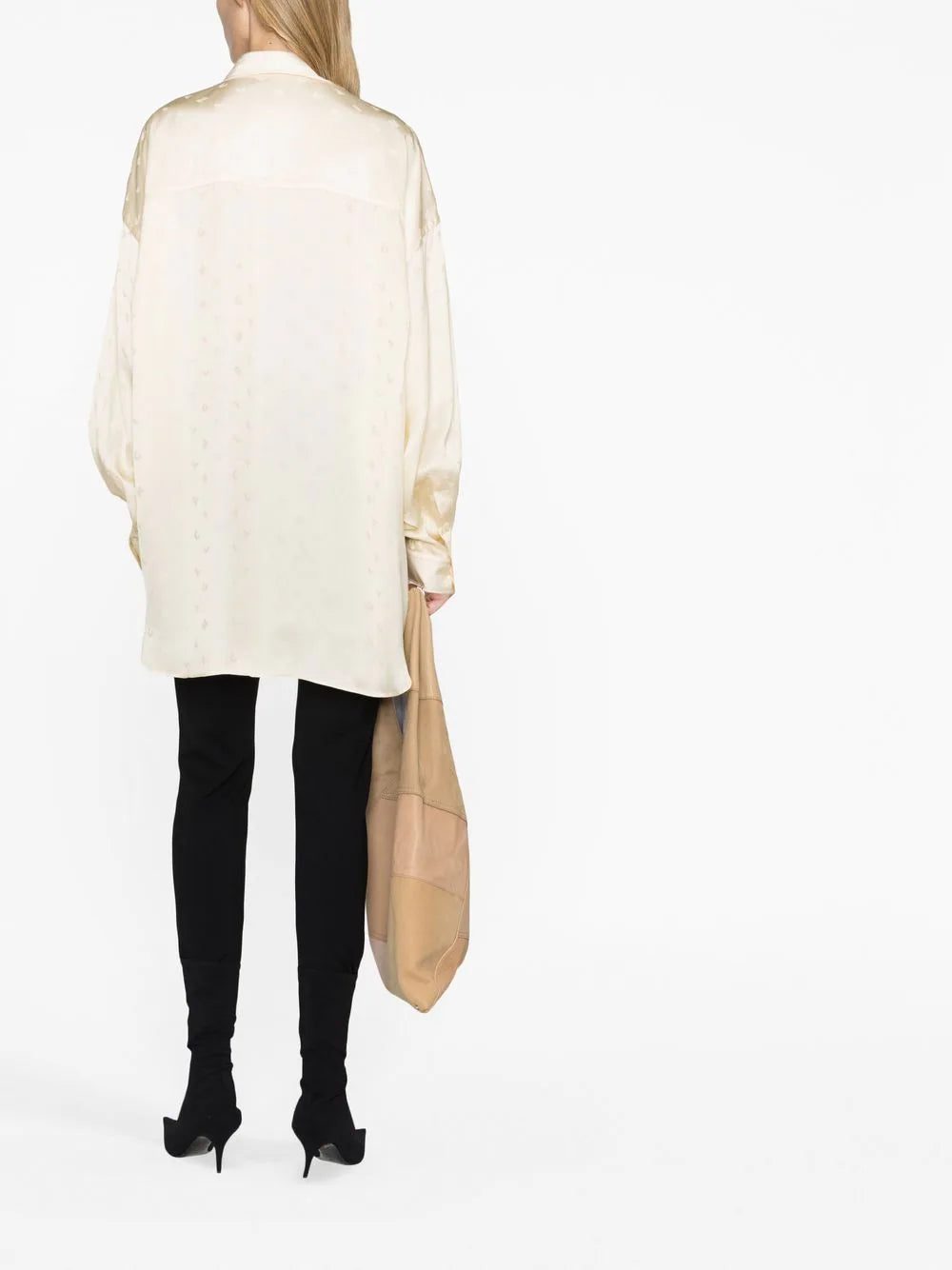 Balenciaga logo-print long-sleeve shirt - Image 3