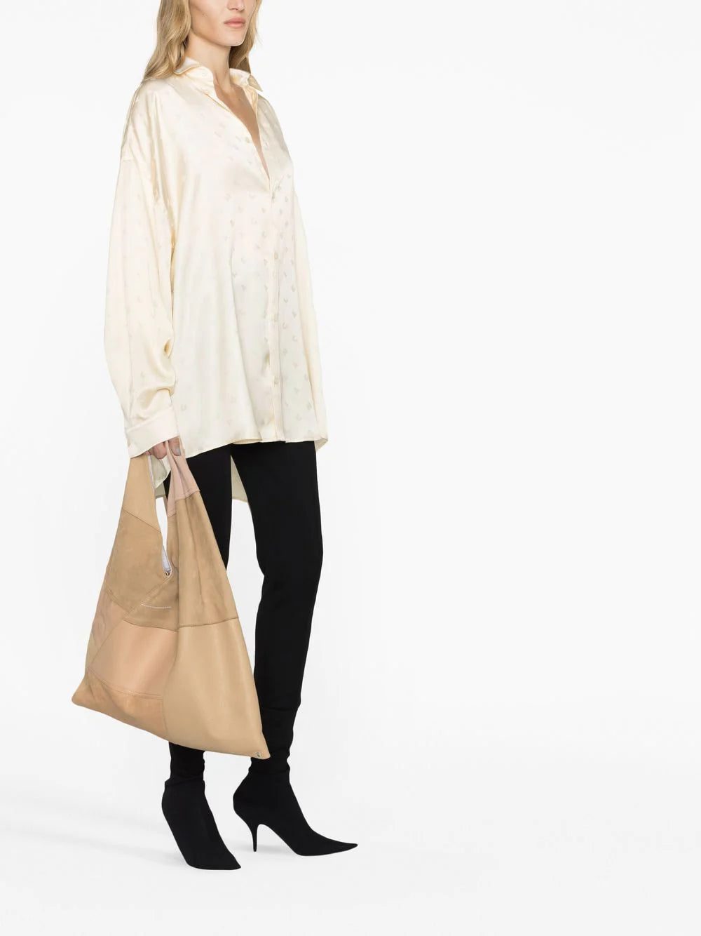 Balenciaga logo-print long-sleeve shirt - Image 4