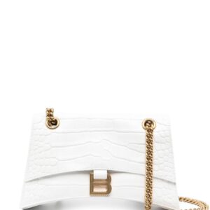 Balenciaga small Crush crocodile-embossed shoulder bag