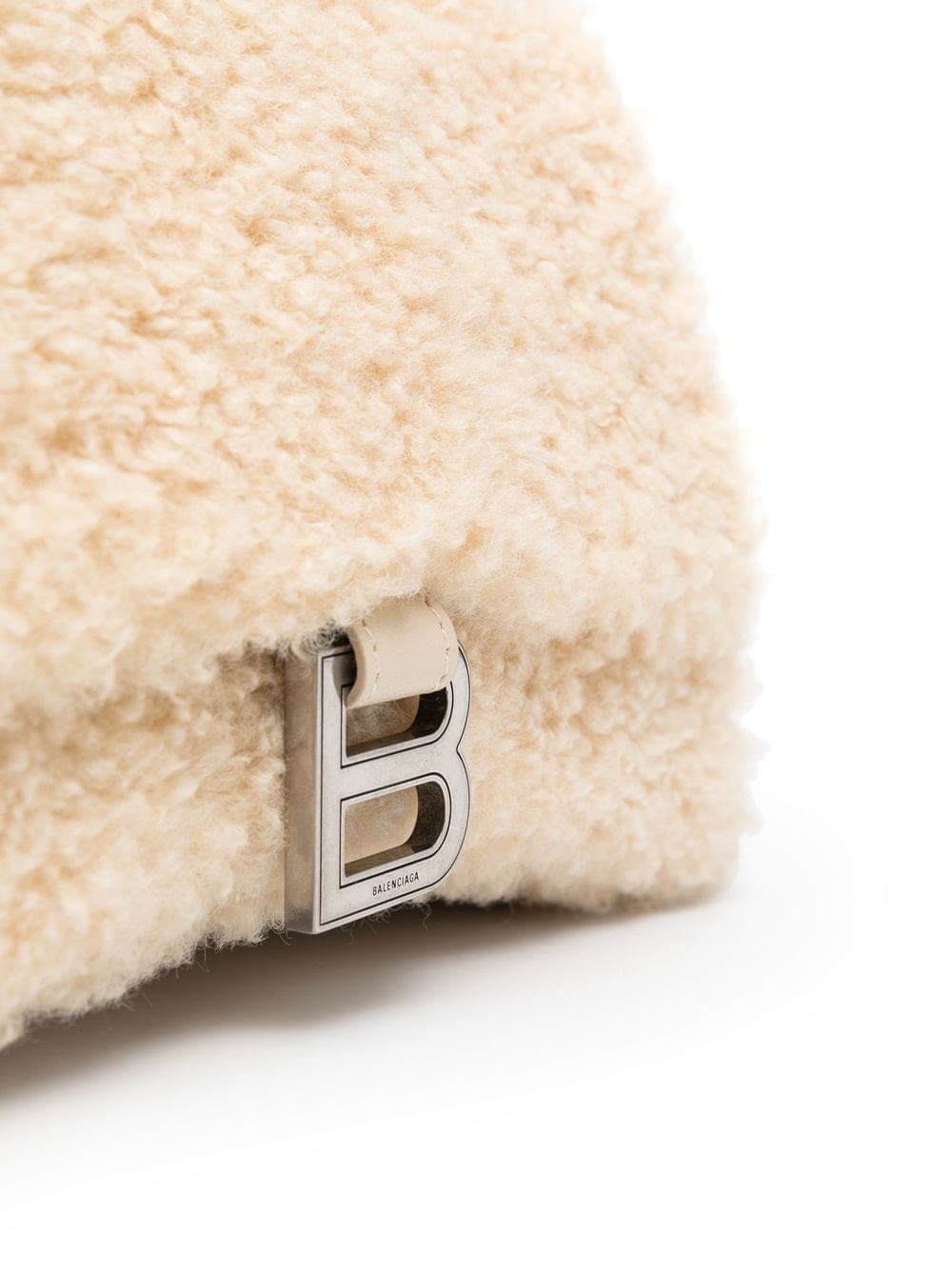 Balenciaga small Hourglass furry top-handle bag - Image 5