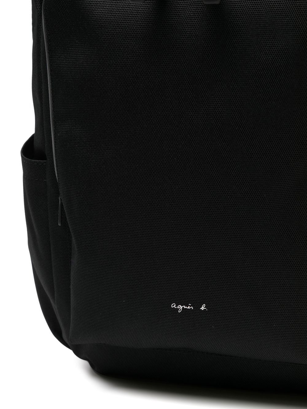 agnès b. logo-print zip-up backpack - Image 4