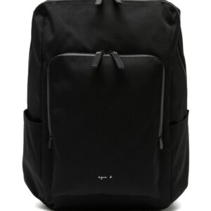 agnès b. logo-print zip-up backpack
