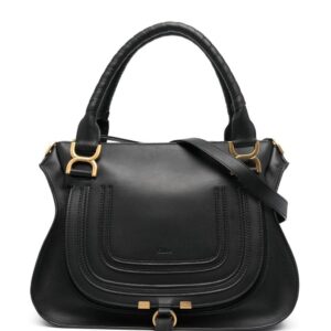 Chloé leather embossed-logo bag