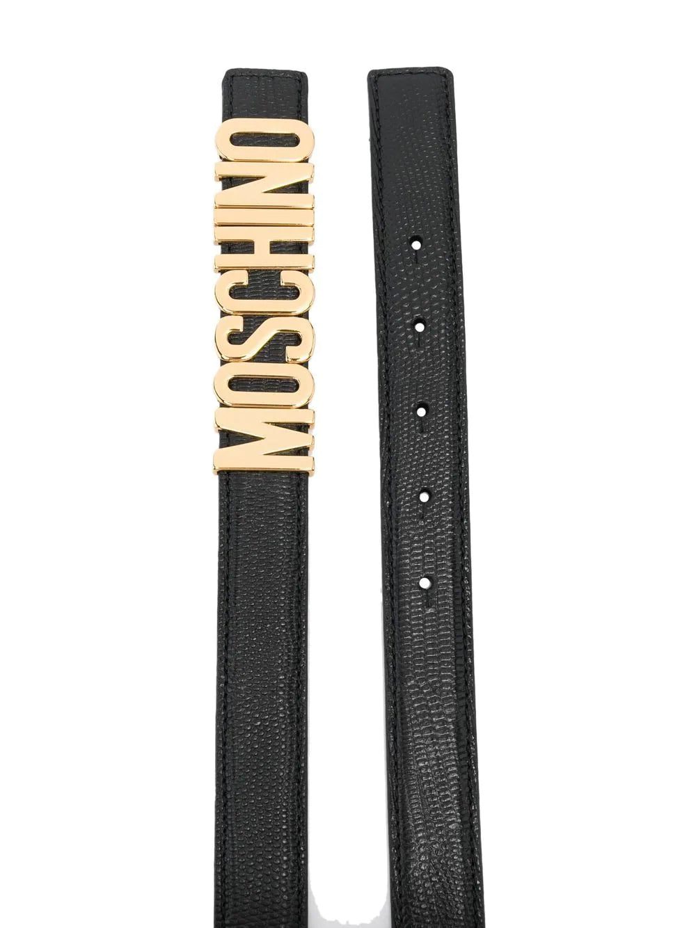 Moschino logo letter leather belt - Image 2