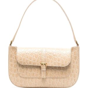 BY FAR Miranda crocodile-embossed shoulder bag