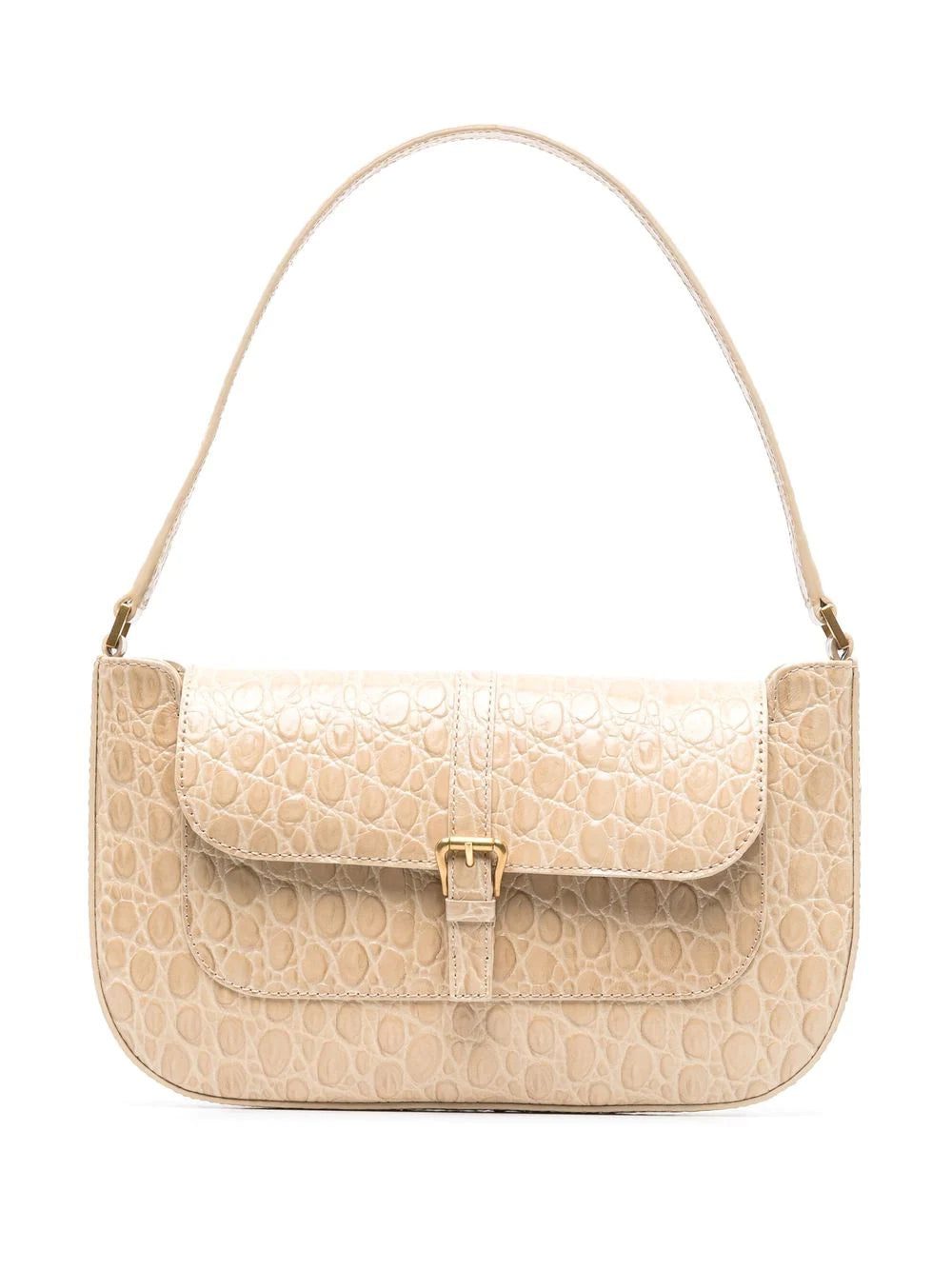 BY FAR Miranda crocodile-embossed shoulder bag