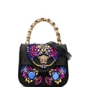 Versace mini La Medusa crystal-embellished tote bag