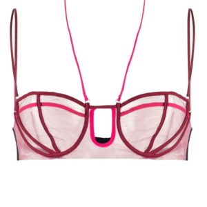 Nensi Dojaka  panelled half-cup bra