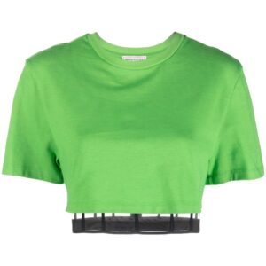 Alexander McQueen  Corset cropped T-shirt