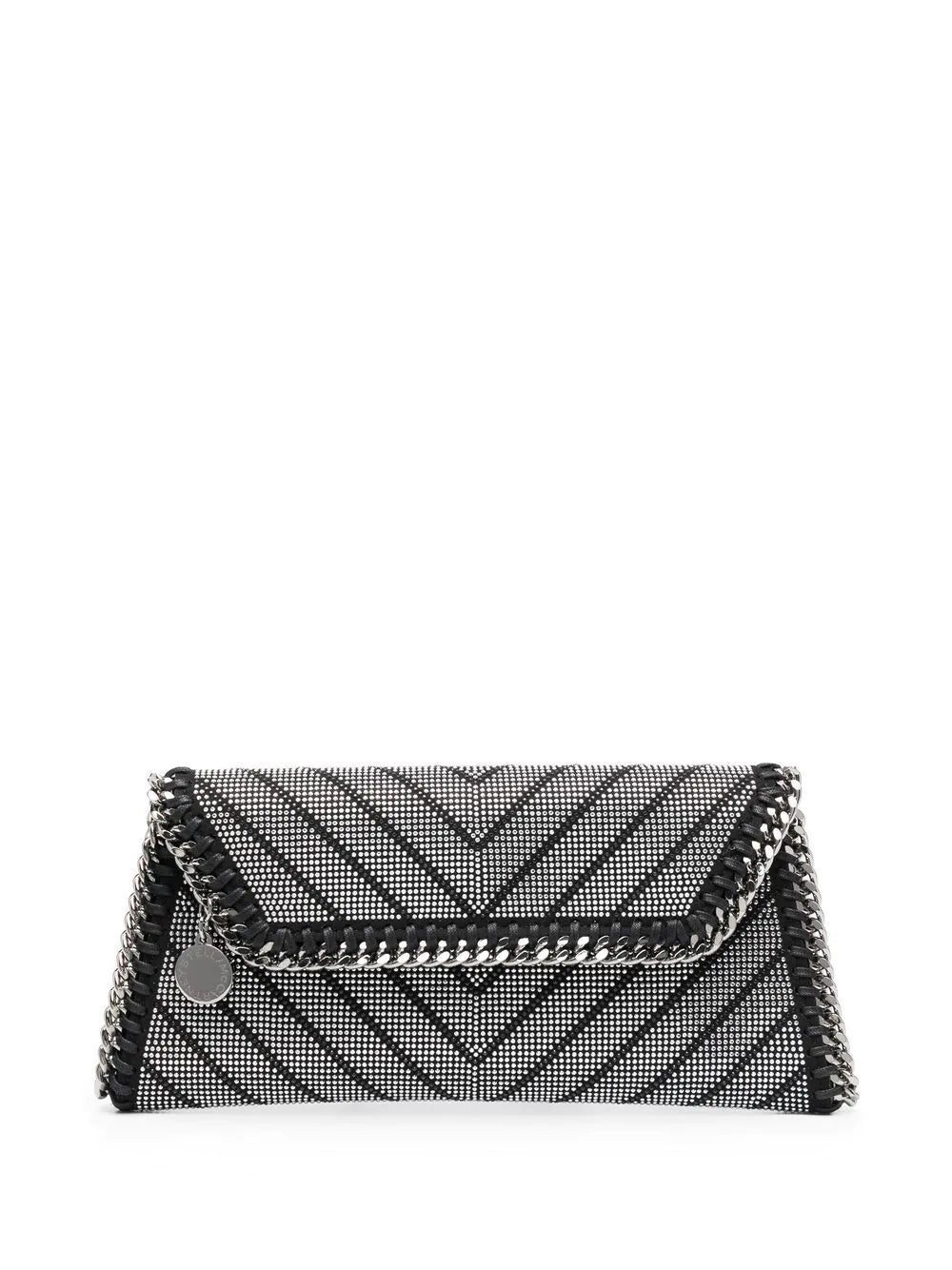 Stella McCartney crystal-embellished clutch bag