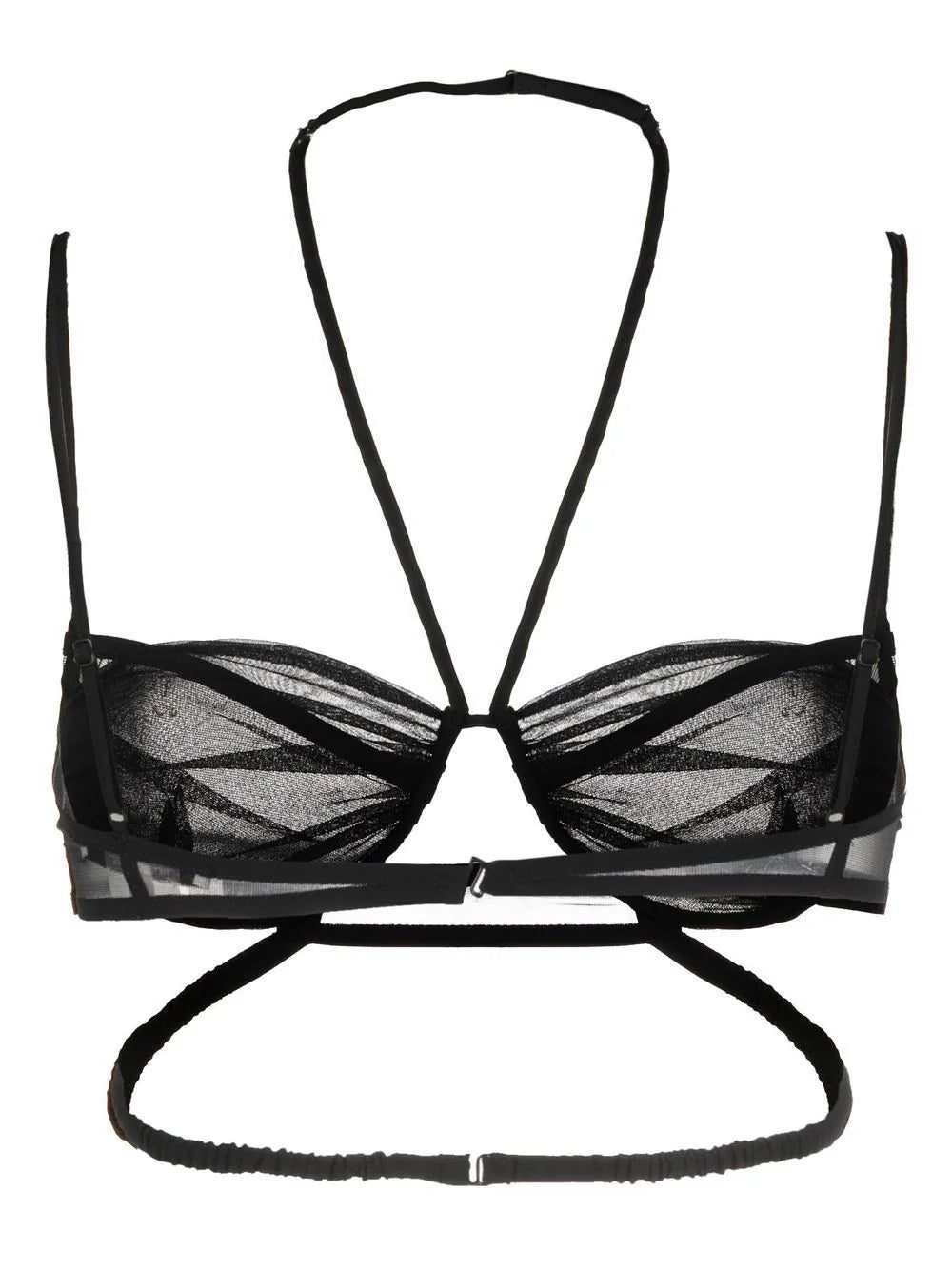 Nensi Dojaka sheer-panel halterneck bra - Image 2
