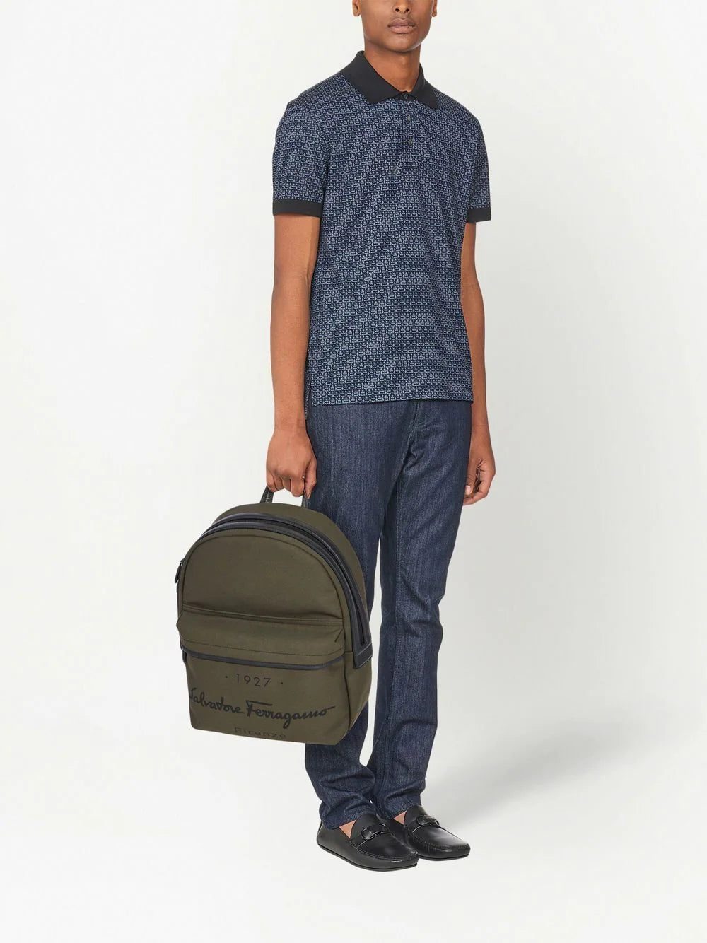Ferragamo 1927 Signature logo-print backpack - Image 2