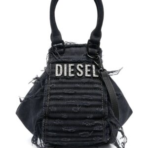 Diesel logo-plaque shoulder bag