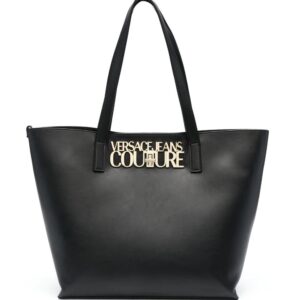 Versace logo-plaque tote bag